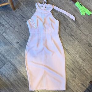 BCBGeneration Light Pink Backless Dress